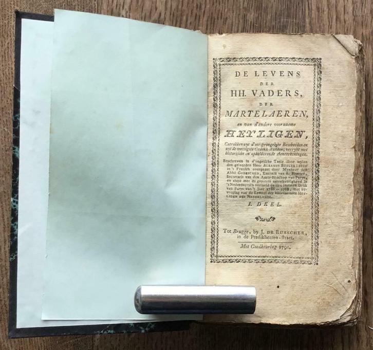 De levens der HH. vaders der martelaeren en van d'andere voo, Antiek en Kunst, Antiek | Boeken en Manuscripten, Verzenden