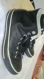 Chaussures Baskets Converse Cuir veritable Noir t 43 ou 9.5, Baskets, Noir, Porté, Enlèvement ou Envoi