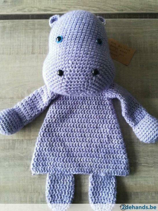 mooi knuffel nijlpaard voor baby's of peuters, Kinderen en Baby's, Speelgoed | Knuffels en Pluche, Nieuw, Ophalen of Verzenden