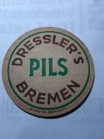 oude bierkaartje: Dressler's Pils  Bremen, Verzamelen, Biermerken, Ophalen of Verzenden