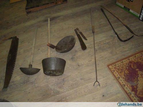 Oude antieken gereedschappen, antiek, Antiek en Kunst, Curiosa en Brocante, Ophalen
