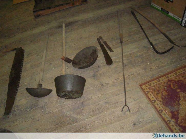 Oude antieken gereedschappen, antiek, Antiek en Kunst, Curiosa en Brocante, Ophalen