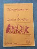 Muziekboek Notenleerlessen 3, Musique & Instruments, Partitions, Enlèvement, Utilisé, Leçon ou Cours, Chant