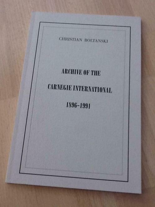Christian Boltanski. Archive of the Carnegie International., Livres, Art & Culture | Arts plastiques, Neuf, Peinture et dessin