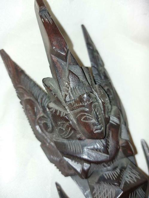 Balinees houtsnijwerk WINGED BIRD GOD TOTEM, Antiquités & Art, Art | Sculptures & Bois, Enlèvement ou Envoi