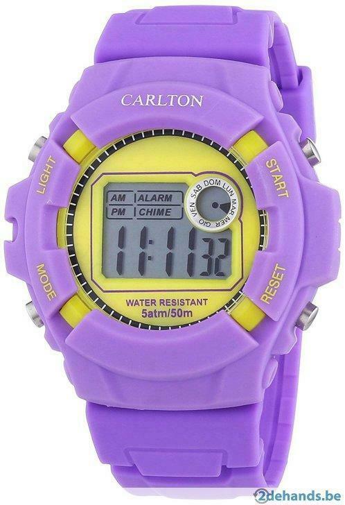 CARLTON ice bomb unisex horloge lila, Bijoux, Sacs & Beauté, Montres | Hommes, Neuf, Autres matériaux, Enlèvement ou Envoi