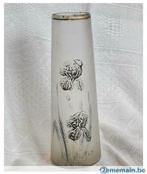 vase en verre art nouveau s.i.v. fleur orchidée iris ?