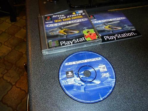 Playstation 1 R/C Stunt copter (orig-compleet), Games en Spelcomputers, Games | Sony PlayStation 1, Gebruikt, Racen en Vliegen