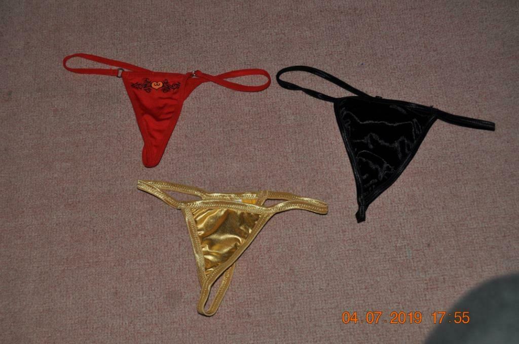 LOT 43 ; 3 strings, Kleding | Dames, Ondergoed en Lingerie, String, Overige kleuren, Ophalen of Verzenden