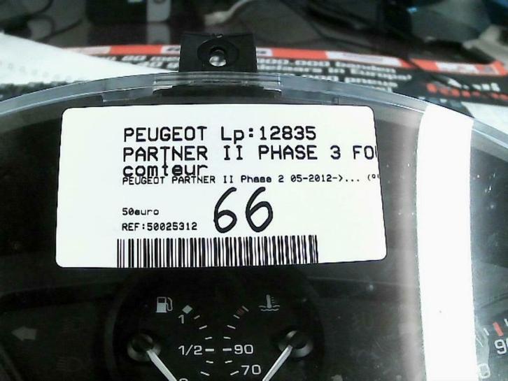 Compteur Peugeot Partner II phase 3 2015 503001316152 (66), Autos : Pièces & Accessoires, Autres pièces automobiles, Peugeot, Utilisé