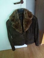 Lederen damens winterjas, Ophalen of Verzenden, Zo goed als nieuw, Maat 46/48 (XL) of groter, Bruin