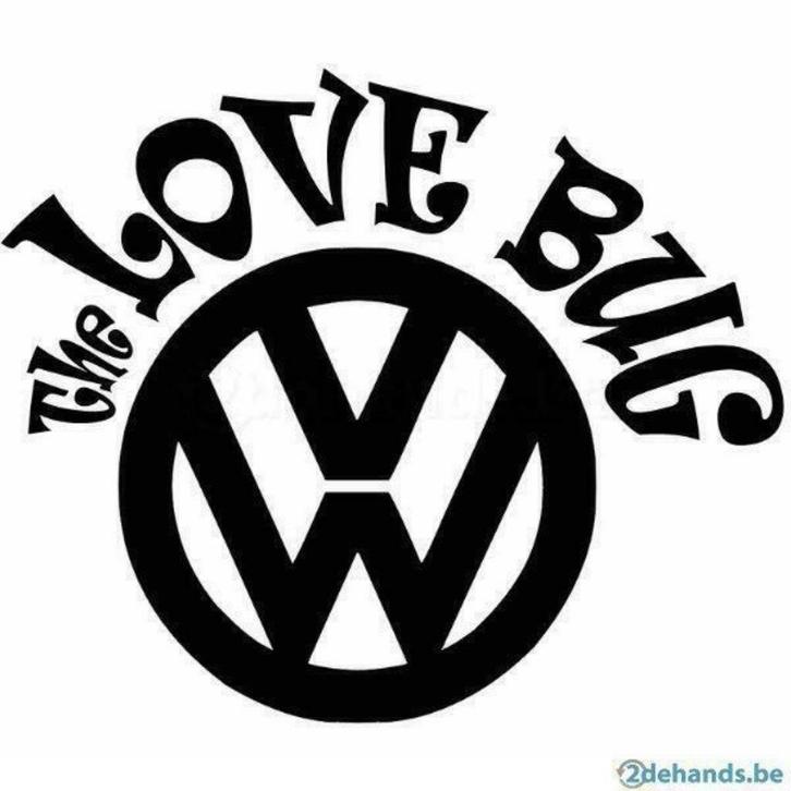 VW-the-love-bug sticker, Auto diversen, Autostickers, Ophalen of Verzenden