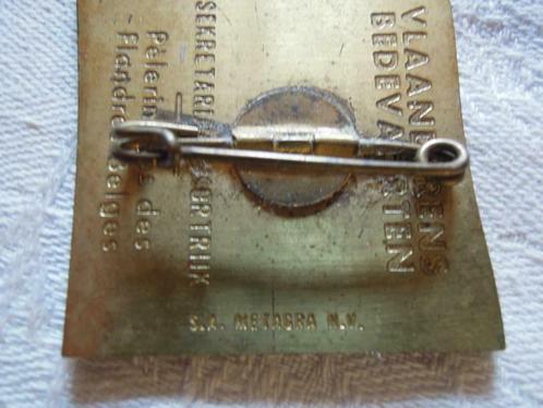 NV Metagra broche in koper, Handtassen en Accessoires, Antieke sieraden, Broche, Koper, Ophalen of Verzenden