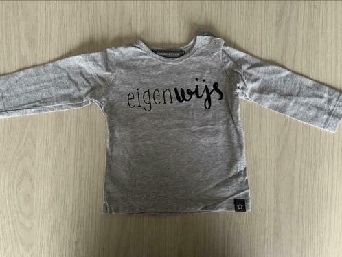 Mooi truitje ‘Eigenwijs’ Your Wishes 50-56 Nieuwstaat, Kinderen en Baby's, Babykleding | Maat 50, Zo goed als nieuw, Jongetje of Meisje
