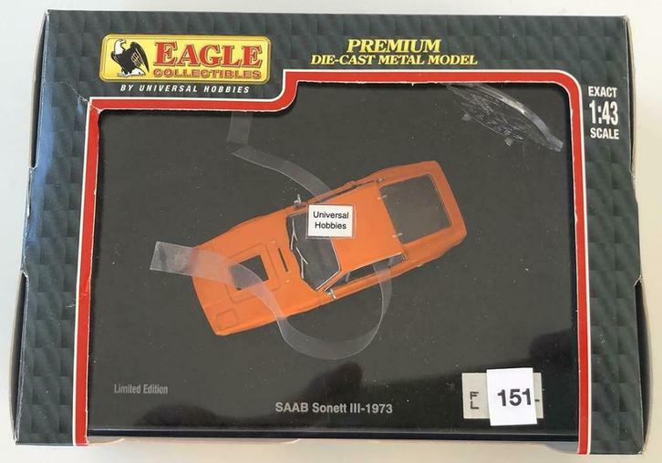 Universal Hobbies Eagle Collection SAAB Sonett III - MIB, Hobby en Vrije tijd, Modelauto's | 1:43, Nieuw, Auto, Universal Hobbies