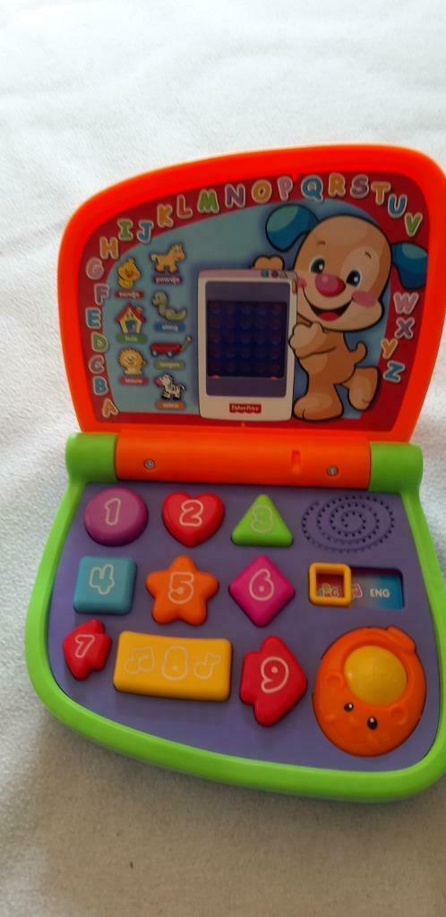 Fisher-Price Leerplezier Laptop, Kinderen en Baby's, Speelgoed | Fisher-Price, Gebruikt, Overige typen, Met licht, Met geluid