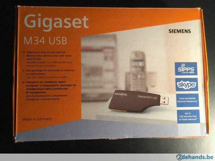 Adapter Siemens Gigaset M34 USB, Telecommunicatie, Overige Telecommunicatie, Gebruikt, Ophalen of Verzenden