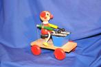 § jouet en bois a tirer clown joue xylophone, Enlèvement ou Envoi
