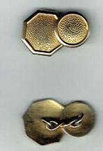 Paire de boutons de manchette couleur or (Juweel 0002), Bijoux, Sacs & Beauté, Boutons de manchette, Autres matériaux, Utilisé