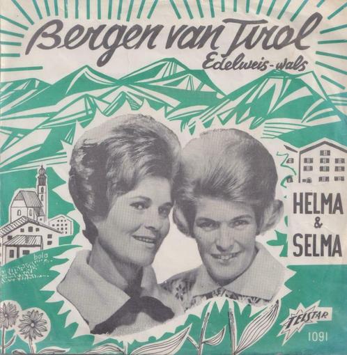 Helma & Selma – Bergen van Tirol / Edelweis wals - Single, CD & DVD, Vinyles Singles, Utilisé, Single, En néerlandais, 7 pouces
