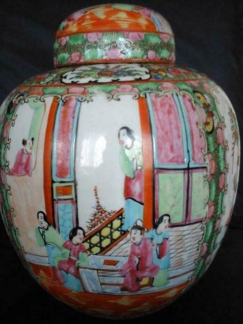 Chinese Canton ginger jar   Guangxu /early Minguo(1890/1920), Antiquités & Art, Antiquités | Céramique & Poterie, Enlèvement ou Envoi
