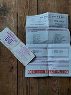 Souvenirs rsca Anderlecht no ticket de  football, Verzenden, Zo goed als nieuw