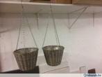 Set van 2 stevige plantenhangers in rotan, Tuin en Terras, Ophalen