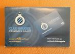 Club Brugge cashback kaart, Ophalen of Verzenden, Nieuw, Overige typen