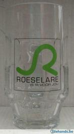 Bier brouwerij kroes glas Roeselare is r voor jou, Verzamelen, Biermerken, Ophalen of Verzenden, Gebruikt
