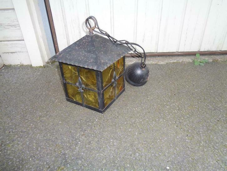 Retro lamp lantaarn, Antiek en Kunst, Curiosa en Brocante, Ophalen of Verzenden