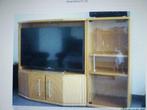 Mooie eiken tv meubel + vitrinekast, Huis en Inrichting, Kasten |Televisiemeubels, Ophalen, Zo goed als nieuw