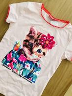 Leuke shirt met poes Someone mt 128/8A, Fille, Chemise ou À manches longues, Enlèvement ou Envoi, Someone