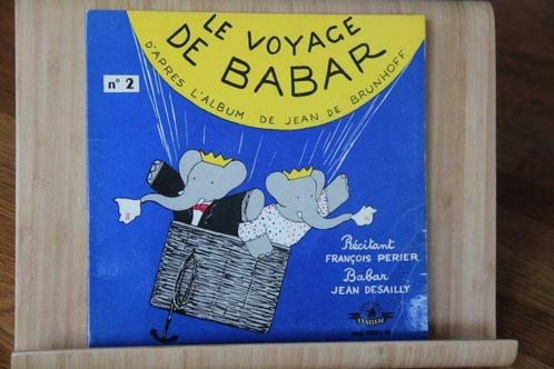 Disque vinyle Le Voyage De Babar 45T 1957, CD & DVD, Vinyles | Enfants & Jeunesse, Enlèvement ou Envoi