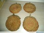 Accessoire de cuisine - Lot de 4 sous-verres en osier (DS169, Utilisé, Enlèvement ou Envoi