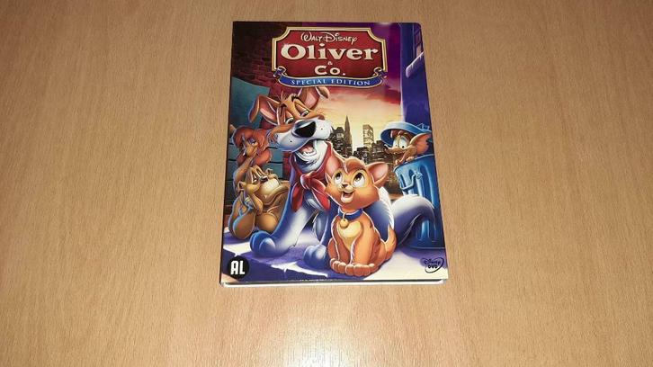 Oliver & Co. (DVD) (Disney) (slipcover) Nieuwstaat, Cd's en Dvd's, Dvd's | Tekenfilms en Animatie, Amerikaans, Tekenfilm, Alle leeftijden