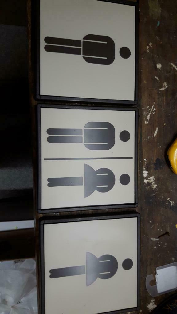 Toilet- en WC-pictogrammen, Huis en Inrichting, Overige Huis en Inrichting, Nieuw, Ophalen of Verzenden