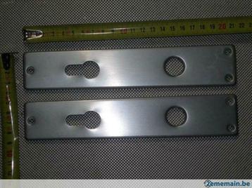 Décor porte 1 paire de plaque en inox (lot7), Enlèvement ou Envoi, Neuf
