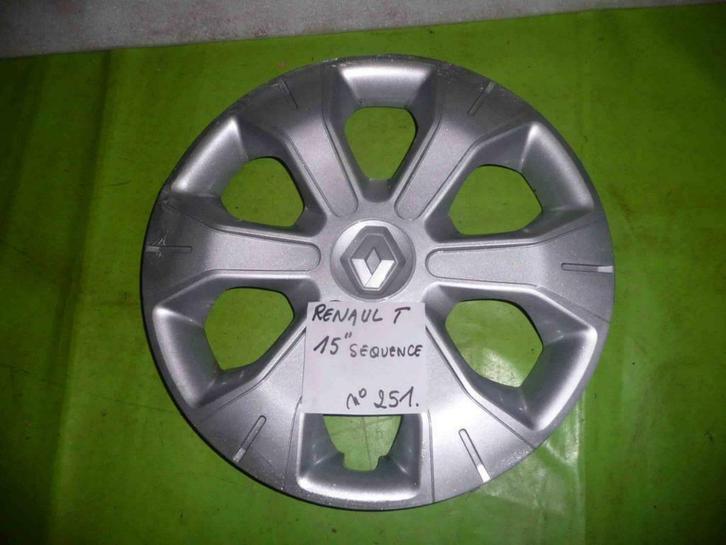 enjoliveur Renault 15''  (n°251) 1pc, Autos : Pièces & Accessoires, Pneus & Jantes, Jante(s), 15 pouces, Autre, Autre, Utilisé