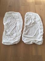 2 hoeslakens voor babybed, Ikea, Kinderen en Baby's, Kinderkamer | Beddengoed, Gebruikt, Ophalen of Verzenden, Wit, Hoeslaken of Sloop