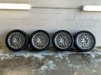 Set originele Porsche 20”Alu Cayenne ‘Spyder’ + zomerbanden, Banden en Velgen, Gebruikt, 275 mm, Personenwagen