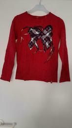 T-shirt blanc longues manches filles 152 cm 12a, Gebruikt, Meisje, Ophalen of Verzenden, Shirt of Longsleeve