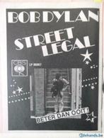 advertentie voor Bob Dylan LP 'Street Legal', Utilisé