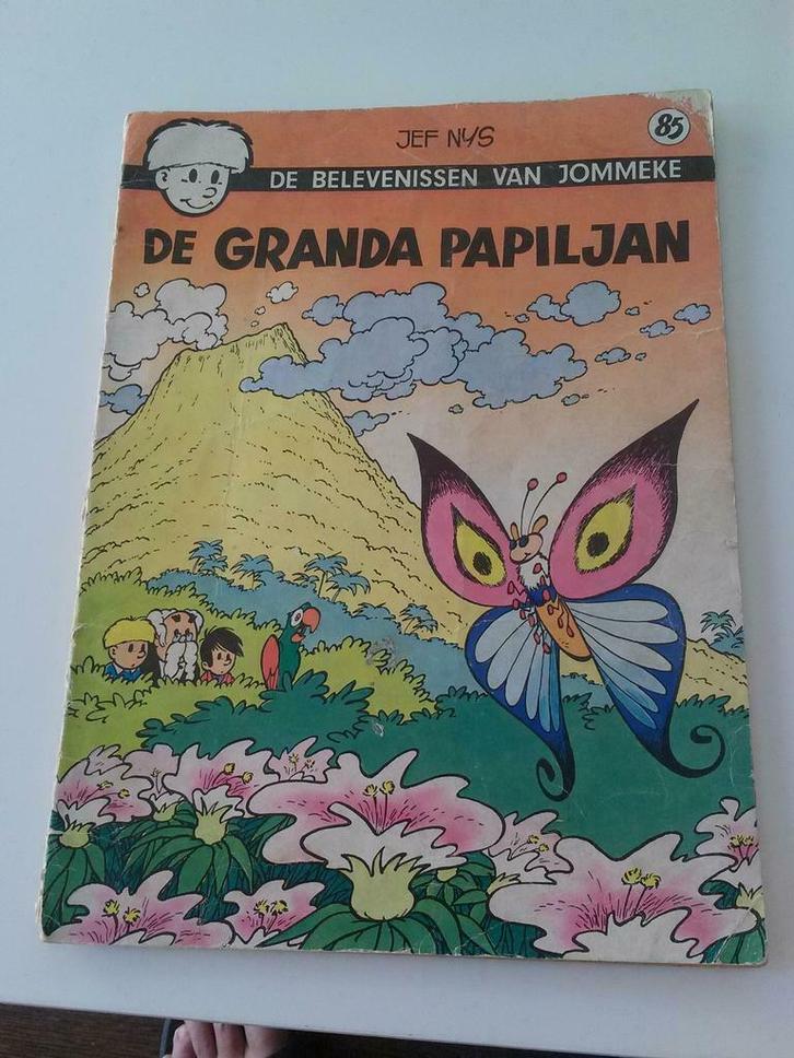 Jommeke 85 de granda papiljan eerste druk 1978, Boeken, Stripverhalen, Ophalen of Verzenden