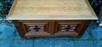 Vintage Massieve  Houten Dekken koffer, Ophalen of Verzenden