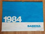 SABENA calendrier 1984, Collections, Utilisé, Enlèvement ou Envoi