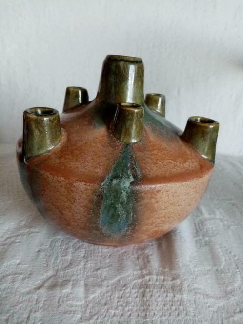 Faïencerie Thulin  vase pique à  fleur art déco   1930, Antiquités & Art, Antiquités | Céramique & Poterie, Enlèvement ou Envoi
