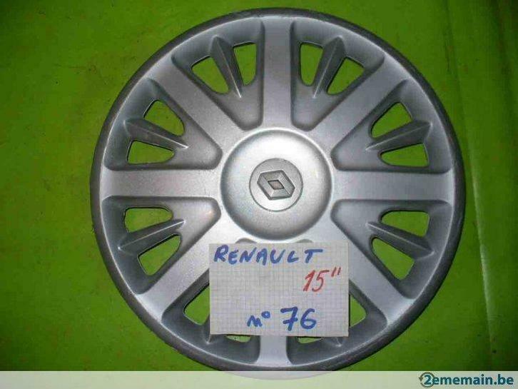 enjoliveur Renault 15'' (n°76)- 1pc, Autos : Pièces & Accessoires, Pneus & Jantes, Jante(s), 15 pouces, Utilisé, Enlèvement ou Envoi