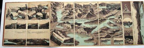 Righi et du Lac des IV Cantons [c1890] Leporello Zwitserland, Antiek en Kunst, Antiek | Boeken en Manuscripten, Ophalen of Verzenden