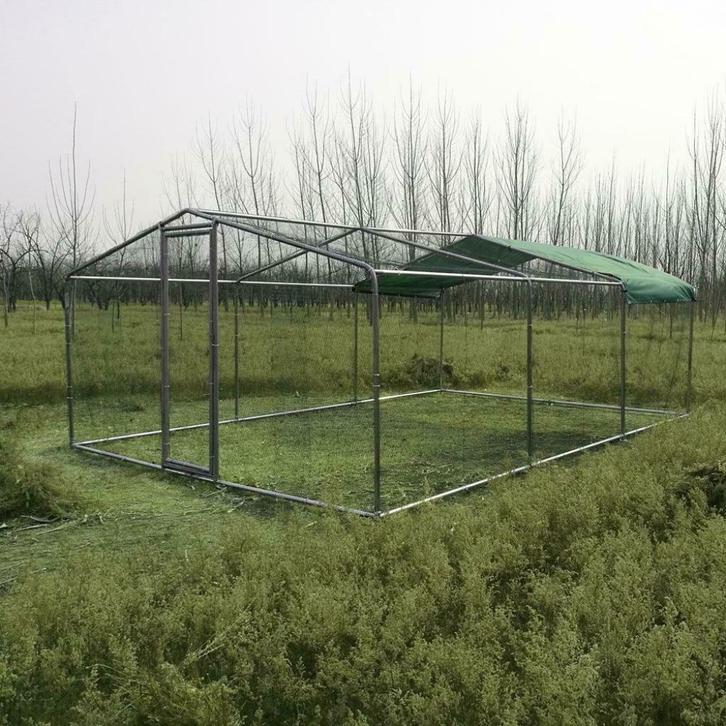 Poulailler 18m² enclos parc poule 6x3x2,25m chatiere voliere, Animaux & Accessoires, Volatiles | Accessoires, Neuf, Poulailler