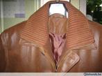 Lederen herenjas., Ophalen, Nieuw, Maat 48/50 (M), Bruin